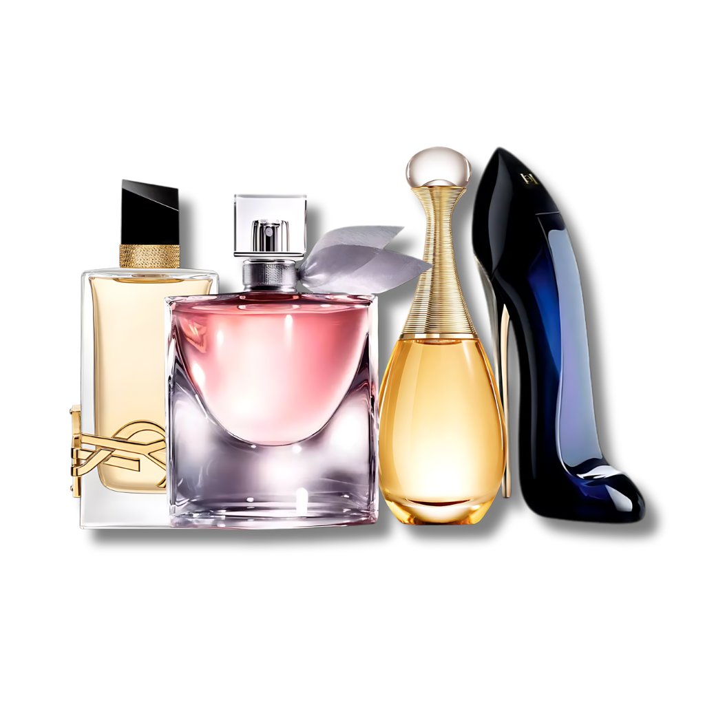 Set met 4 Libre-Parfums, J'adore, La Vie Est Belle en Good Girl 100 ml 